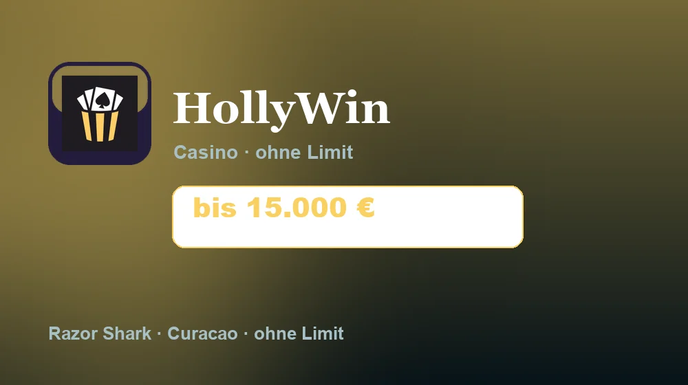 Screenshot von HollyWin Casino