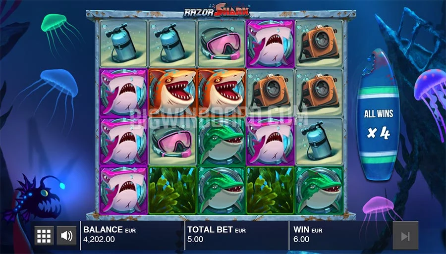 Razor Shark Spielautomat von Push Gaming